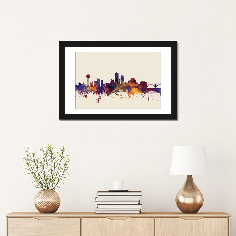 East Urban Home Knoxville, Tennessee, USA On Beige by Michael Tompsett GalleryWrapped Canvas